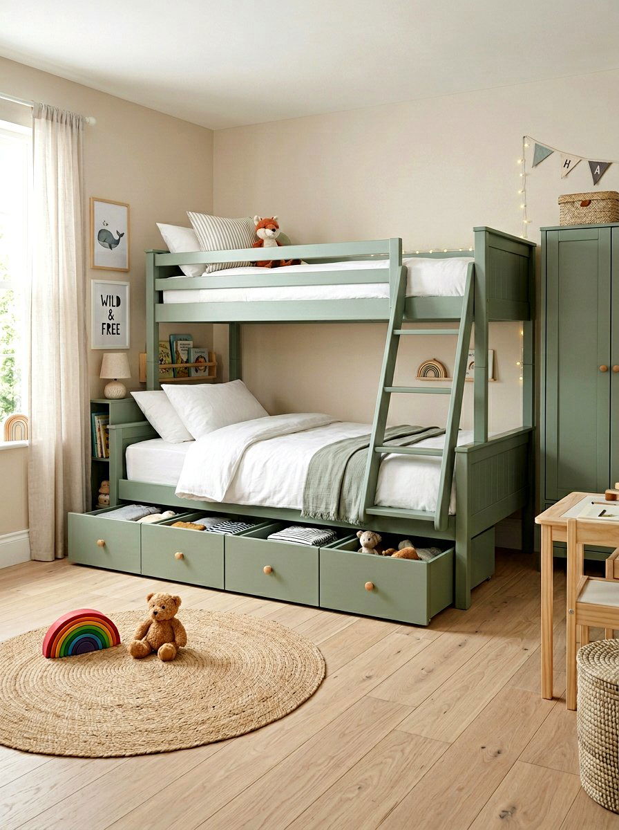 Bunk Bed With Storage Drawers - 30 bunk bed ideas