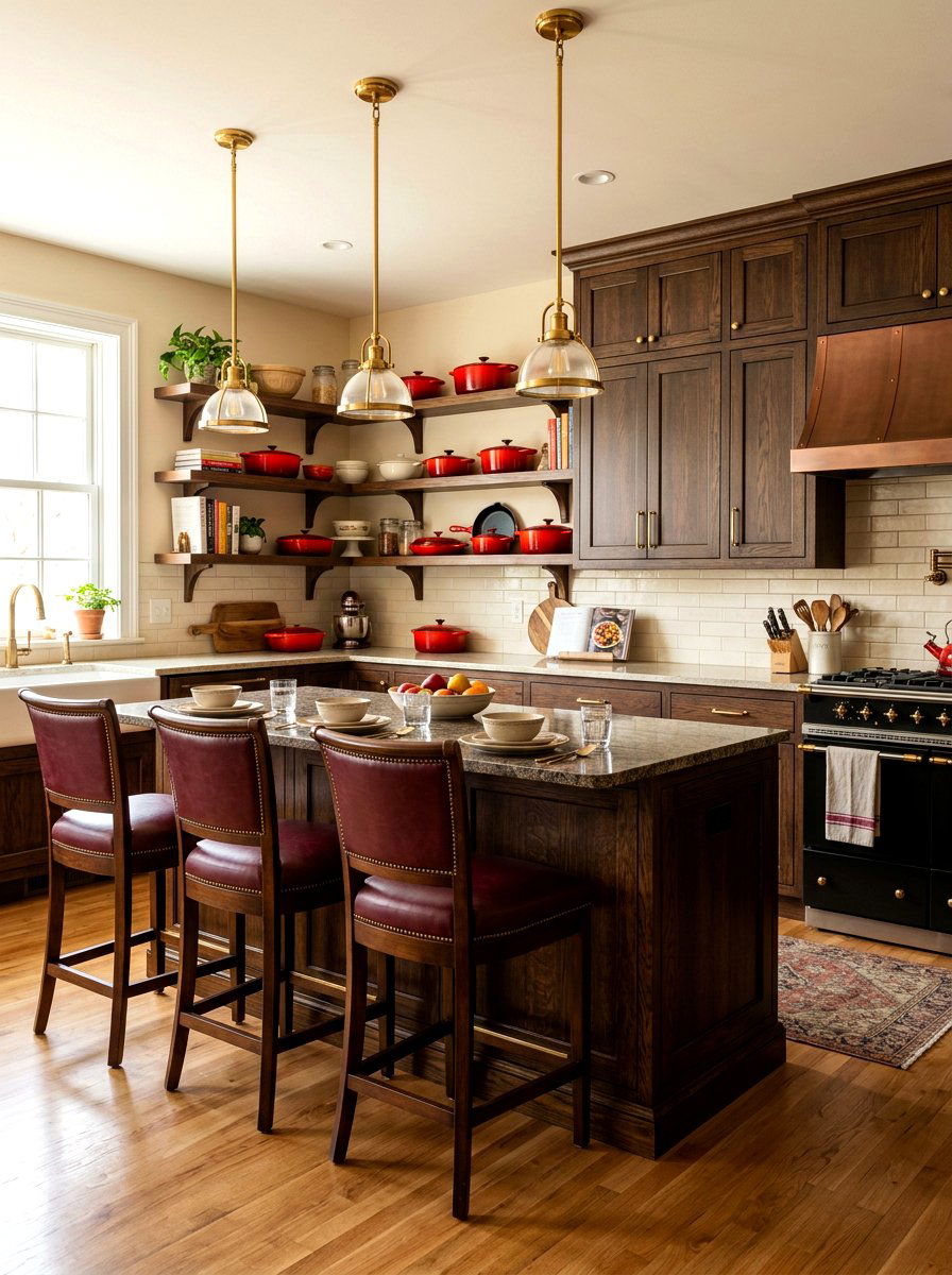 Burgundy kitchen decor - 30 color pop kitchen ideas