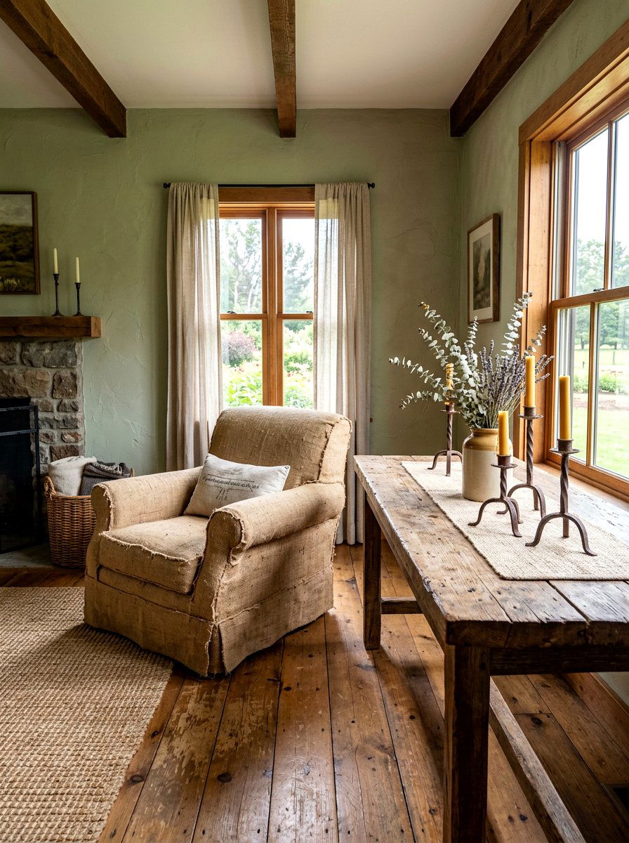 Burlap texture slipcover - 30 slipcovered dining chair ideas