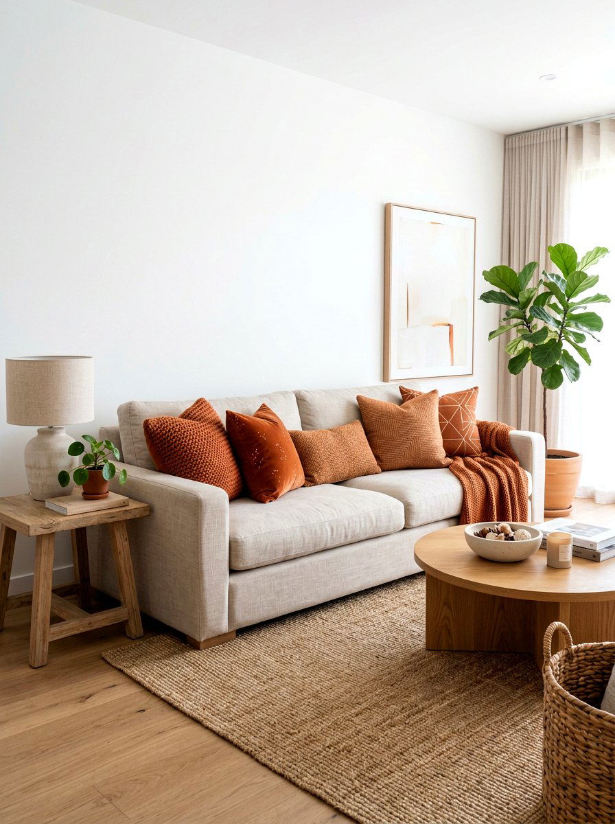 30 Burnt Orange Living Room Ideas for Bold Warmth and Style