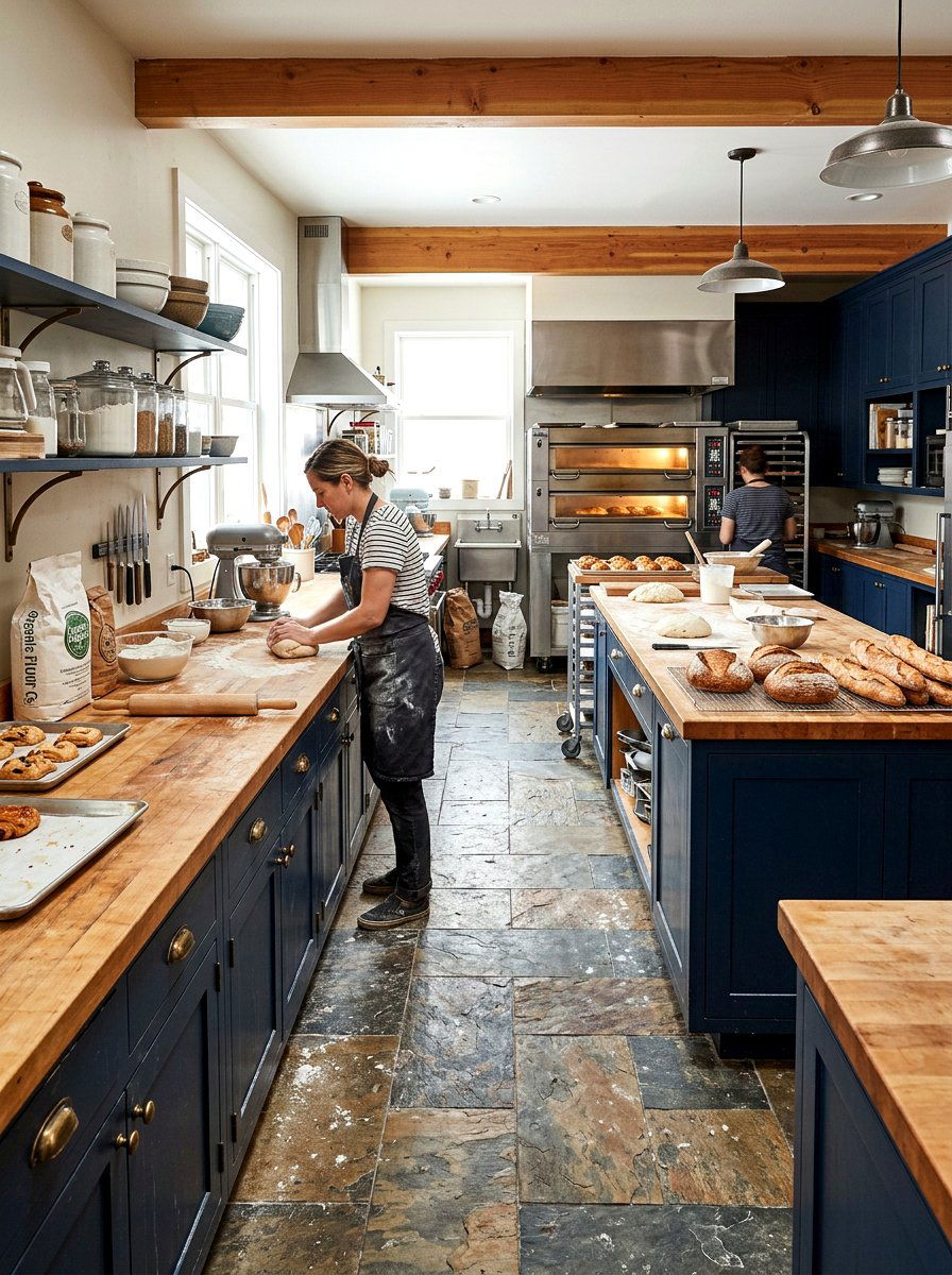 Butcher Block Bakery Kitchen - 30 vintage bakery kitchen ideas