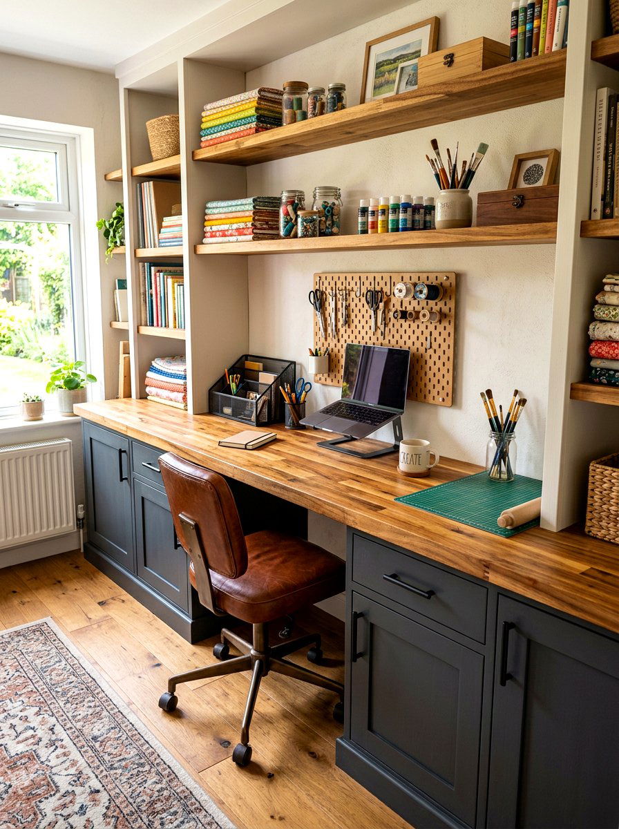 30 Office Built In Desk Ideas to Upgrade Your Workspace