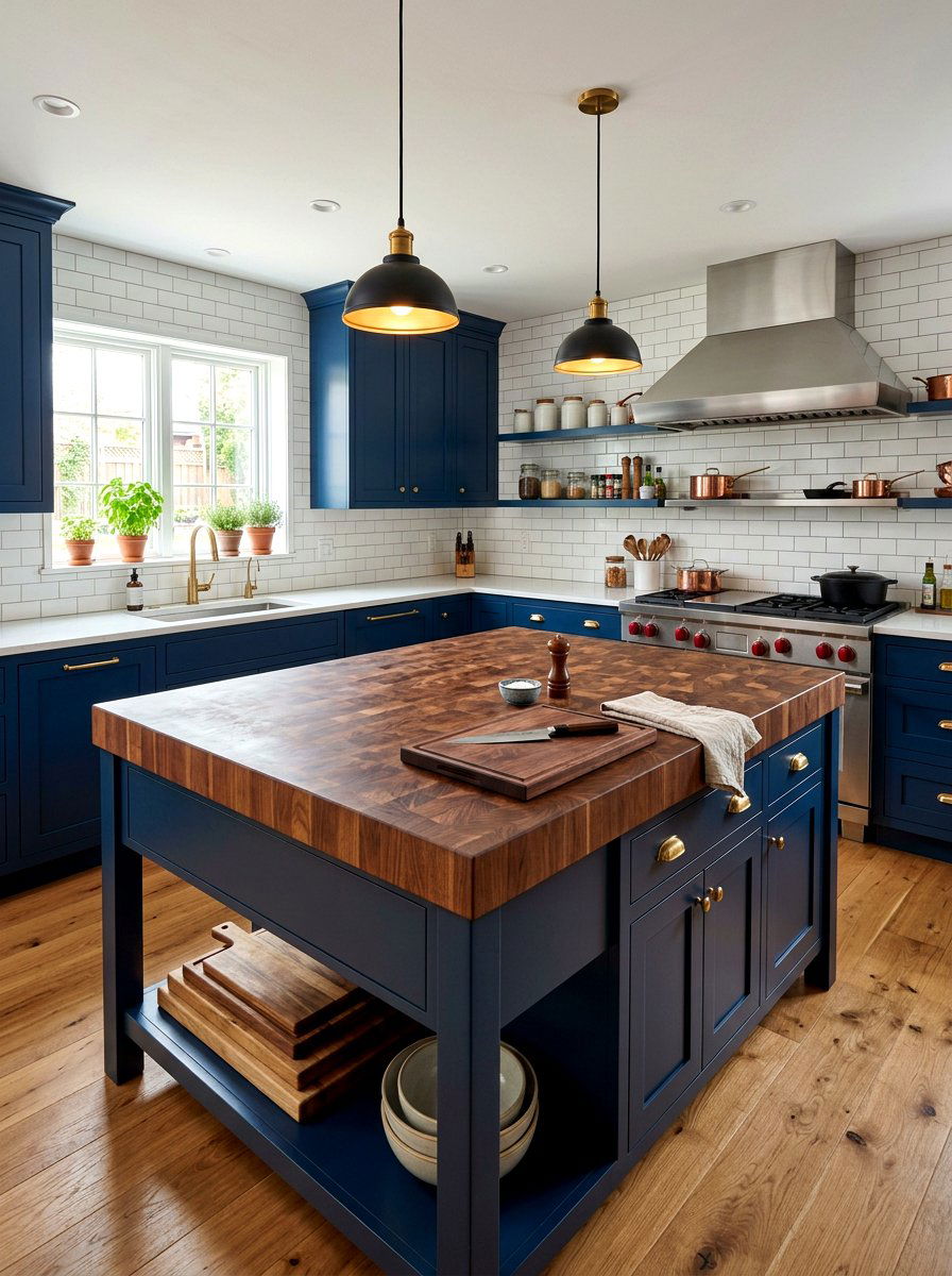 Butcher Block Countertop - 30 Scandinavian kitchen ideas