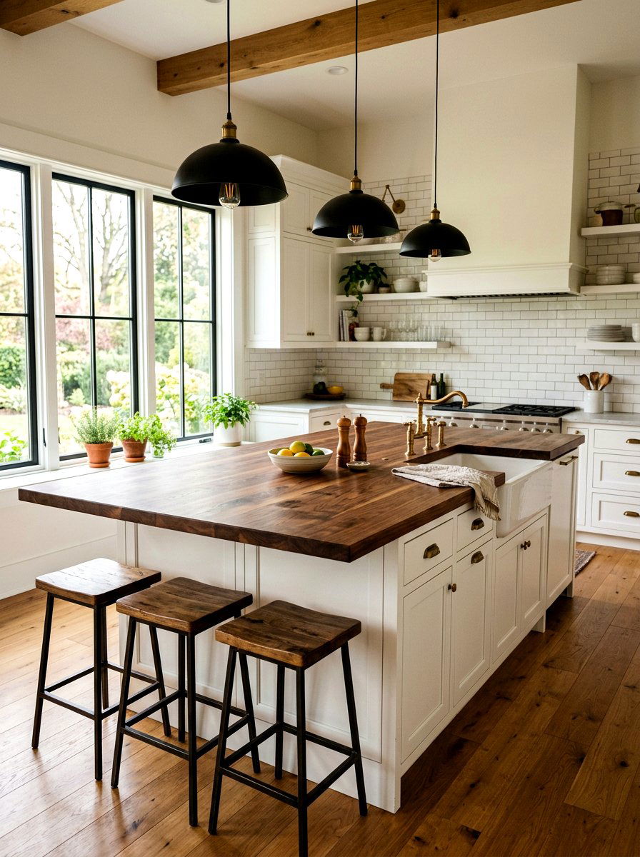 Butcher Block Countertop - 30 Pinterest kitchen ideas