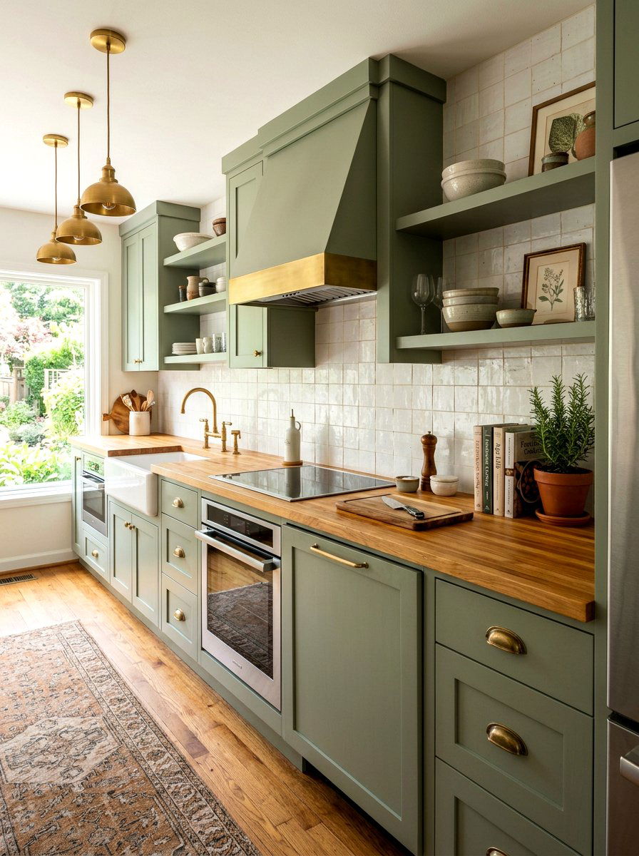 Butcher Block Countertop Kitchen - 30 one wall kitchen ideas