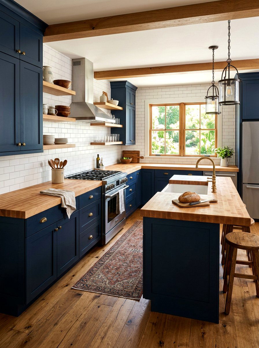 Butcher Block Countertop Kitchen - 30 tiny house kitchen ideas