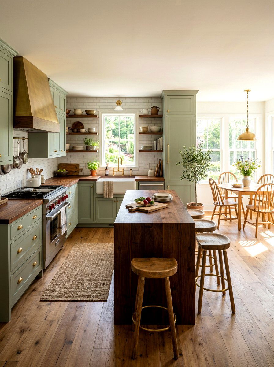 Butcher Block Countertop Kitchen - 30 cabin kitchen ideas