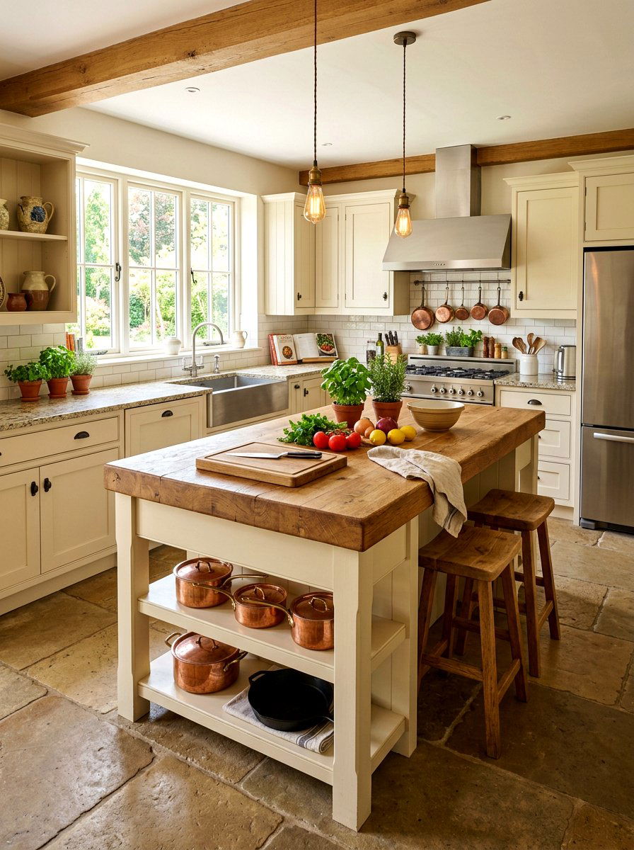 Butcher Block Island - 30 timeless kitchen ideas