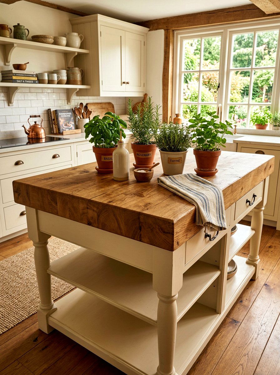 Butcher Block Kitchen Island - 30 kitchen island ideas
