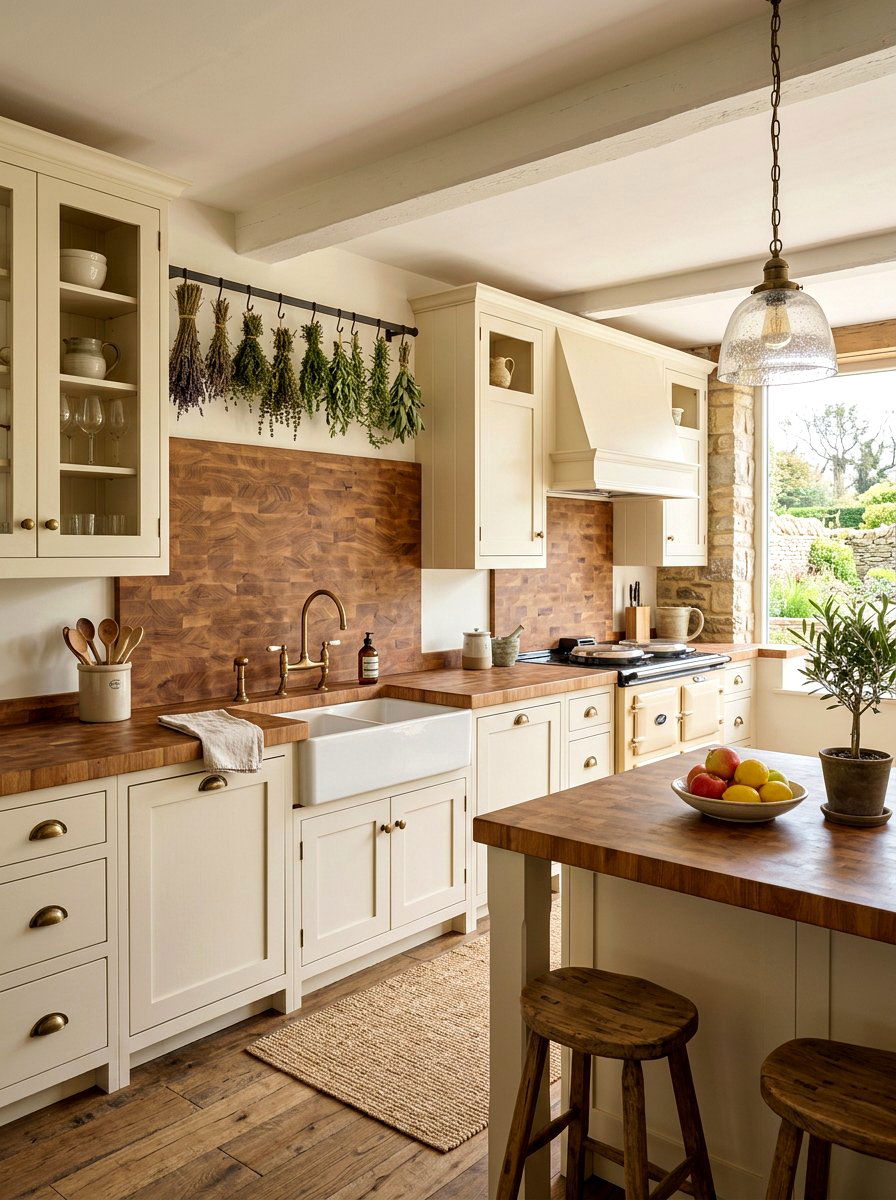Butcher Block - 30 kitchen backsplash ideas