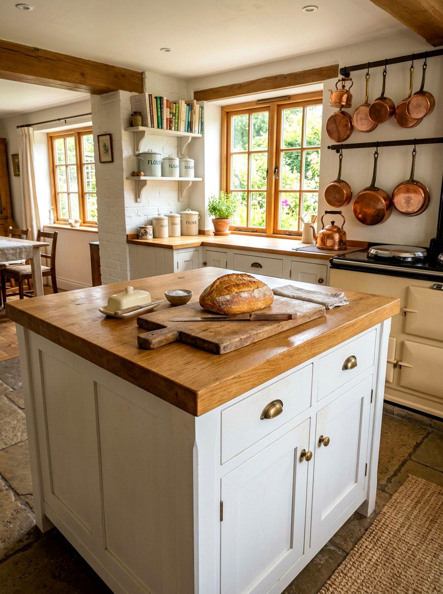 Butcher block top breakfast cabinet - 30 breakfast station cabinet ideas