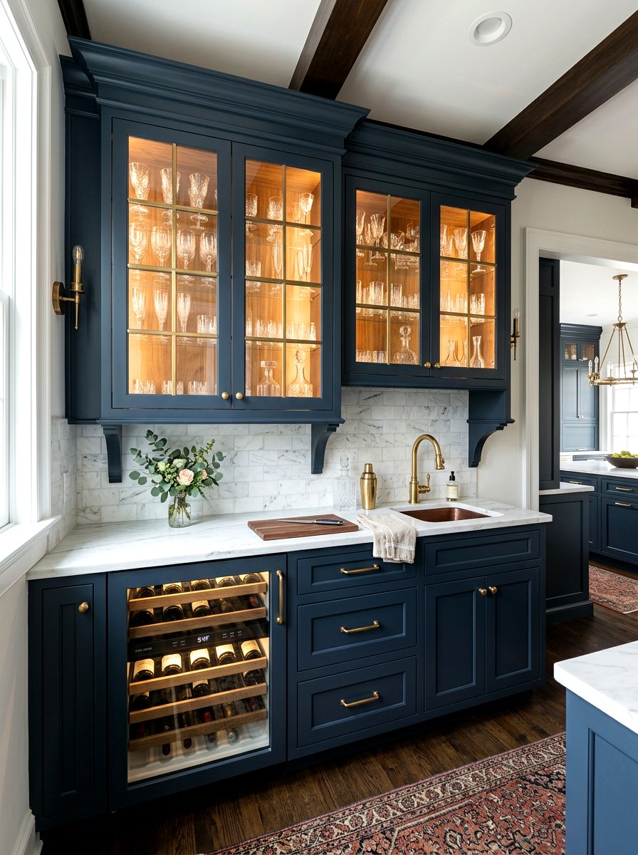 Butler Pantry Beverage Center - 30 walk in pantry cafe ideas
