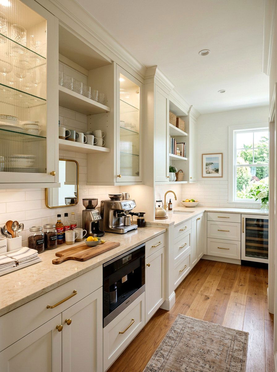 Butler Pantry Coastal Kitchen - 30 coastal grandmother kitchen ideas