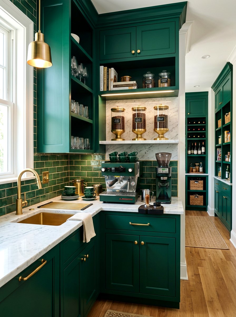 Butler Pantry Espresso Station - 30 espresso nook kitchen ideas