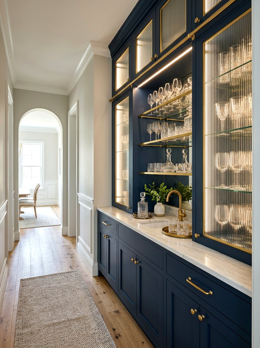 Butler Pantry Fluted Glass - 30 reeded glass pantry ideas