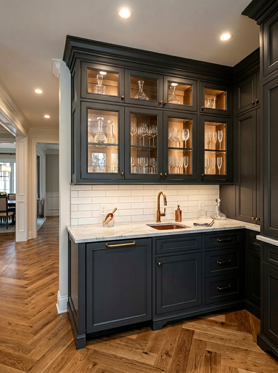 Butler Pantry Ice Nook - 30 ice maker nook ideas
