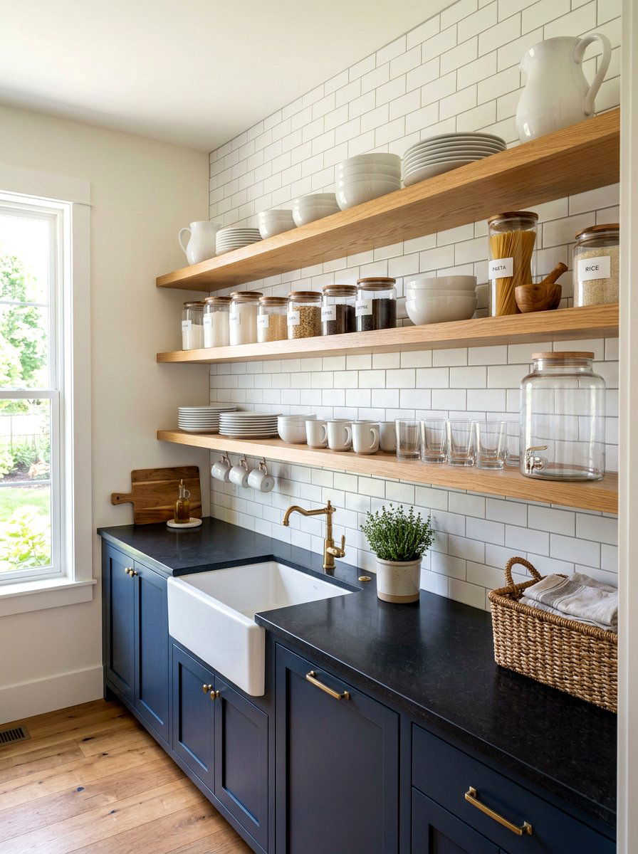 Butler Pantry Open Shelving - 30 butler pantry storage ideas