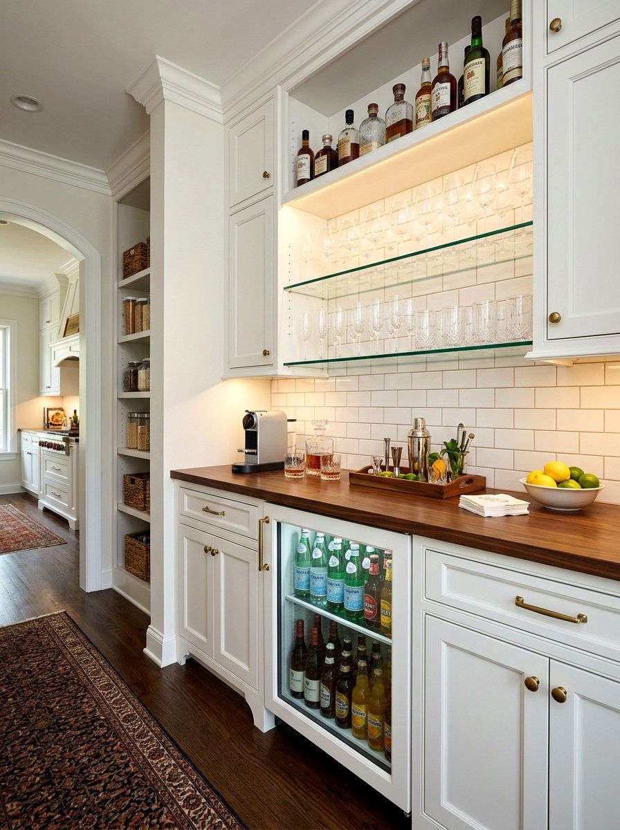 Butler Pantry Refreshment Zone - 30 home aperitif corner ideas