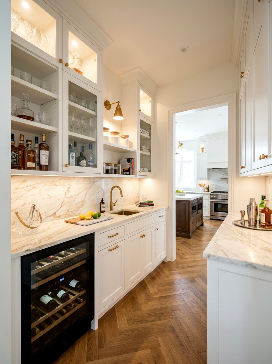 Butler Pantry Space - 30 Nancy Meyers kitchen ideas