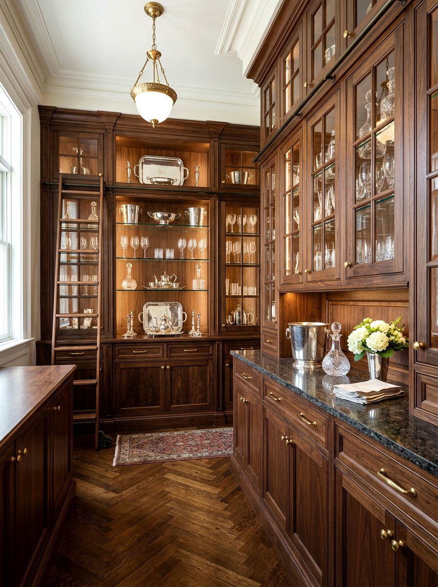 Butler Pantry Storage - 30 heritage home decor ideas