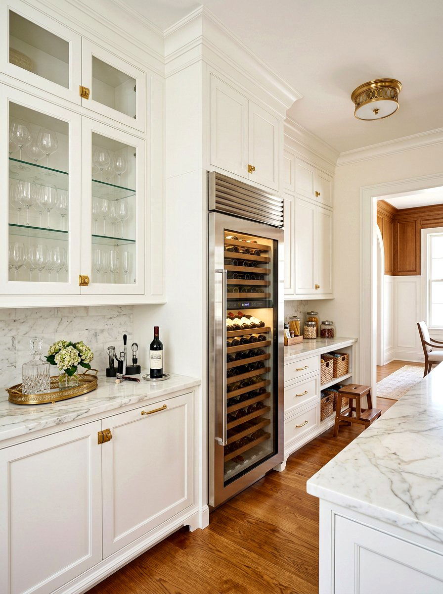 Butler Pantry With Wine Fridge - 30 beverage cooler cabinet ideas