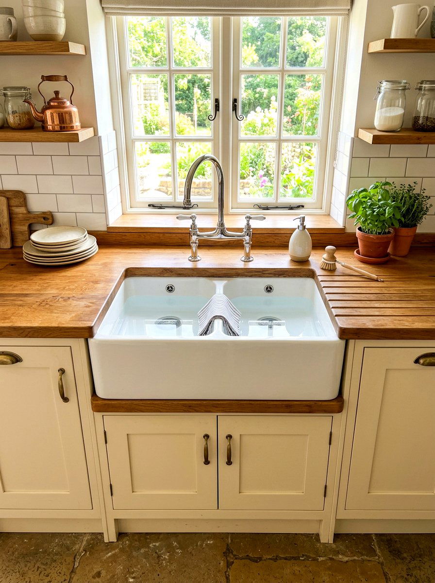 Butler Sink Kitchen - 30 heritage kitchen decor ideas