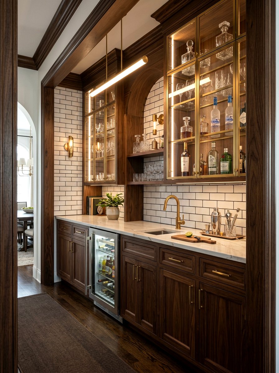 Butler pantry bar - 30 pantry snack zone ideas