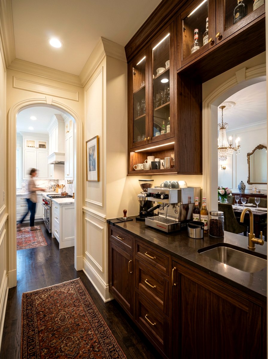 Butler pantry coffee setup - 30 hidden coffee pantry ideas