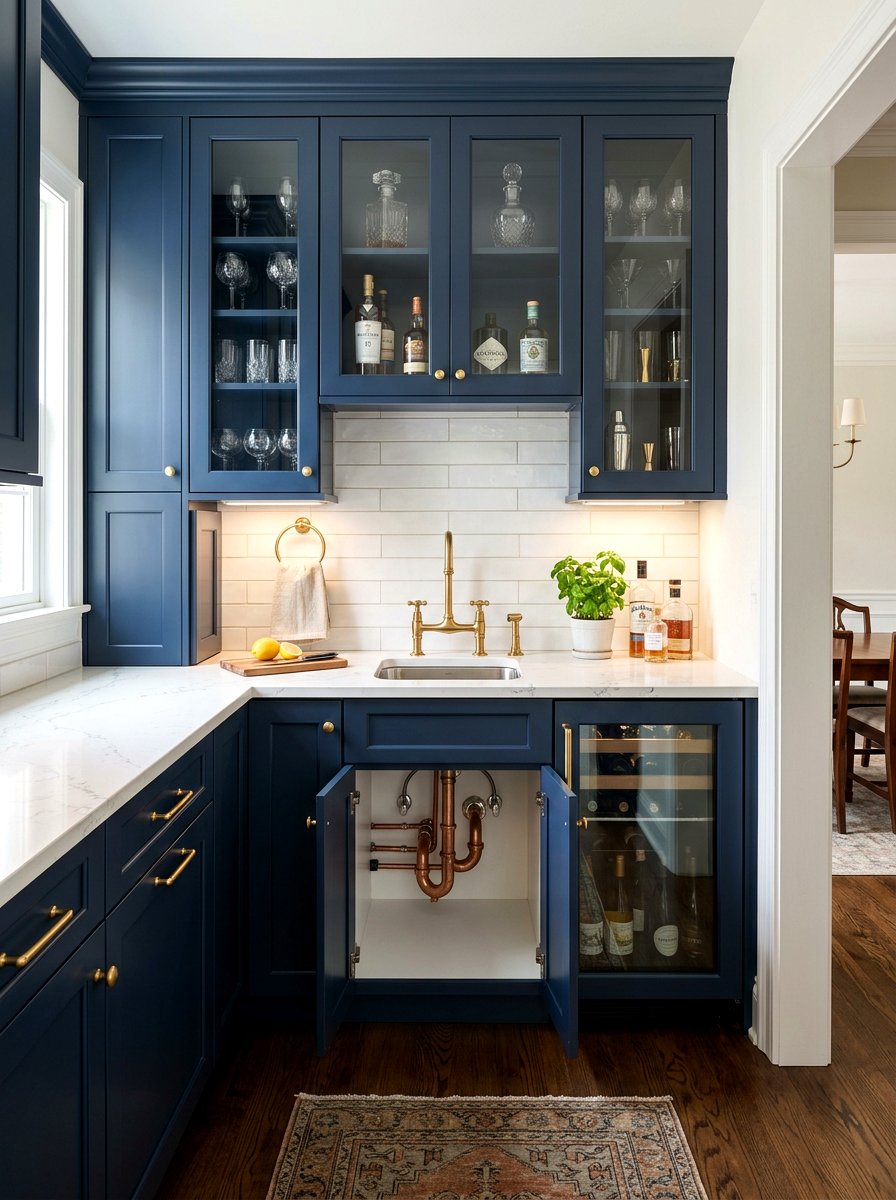 Butler pantry with sink - 30 butler pantry ideas