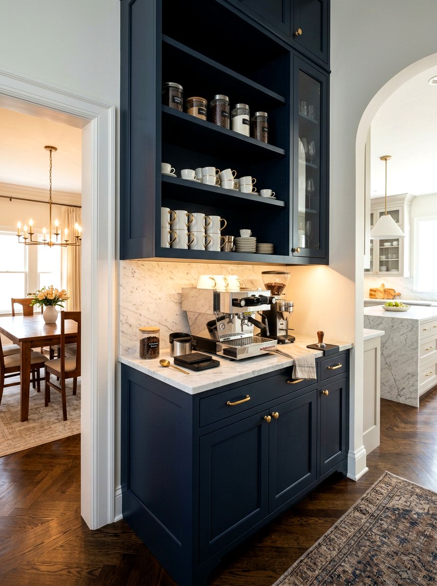 Butlers Pantry Coffee Bar - 30 coffee nook ideas