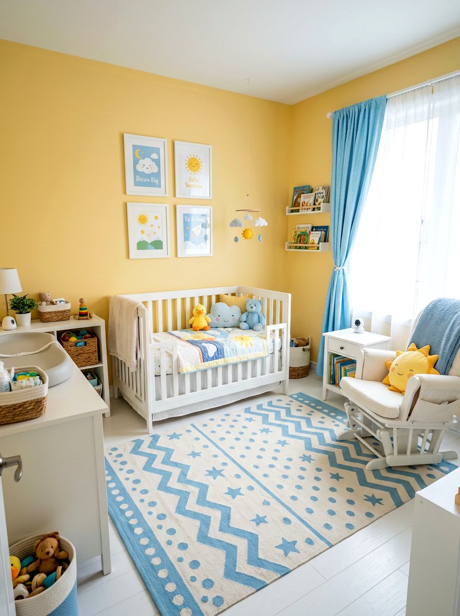 Butter Yellow And Blue Nursery - 30 butter yellow nursery ideas
