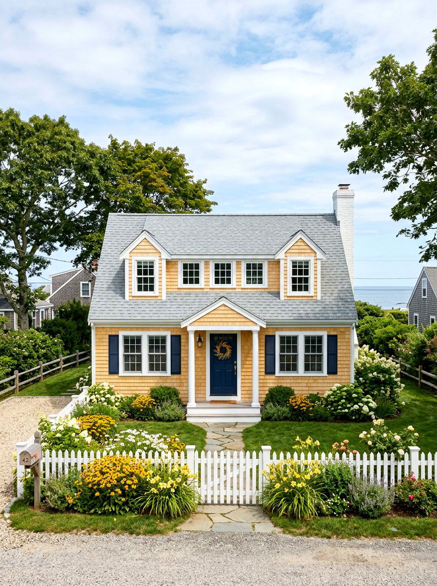 Butter Yellow Cape Cod - 30 butter yellow exterior ideas