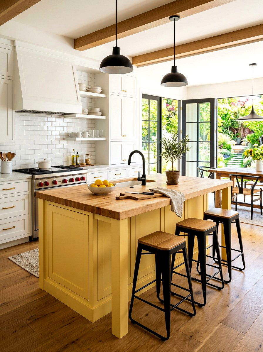 Butter Yellow Kitchen Island - 30 butter yellow kitchen ideas