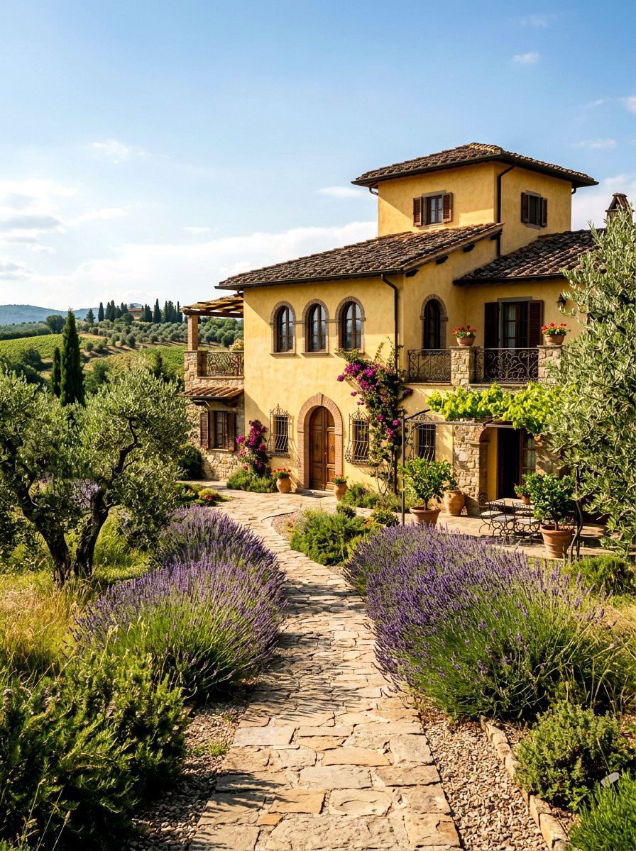 Butter Yellow Mediterranean Exterior - 30 butter yellow exterior ideas