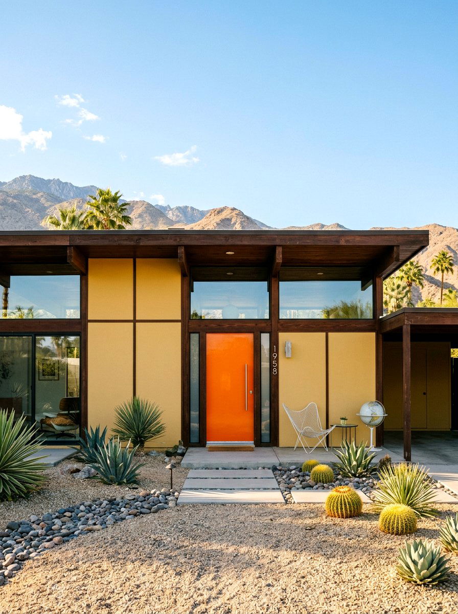 Butter Yellow Mid Century Modern - 30 butter yellow exterior ideas