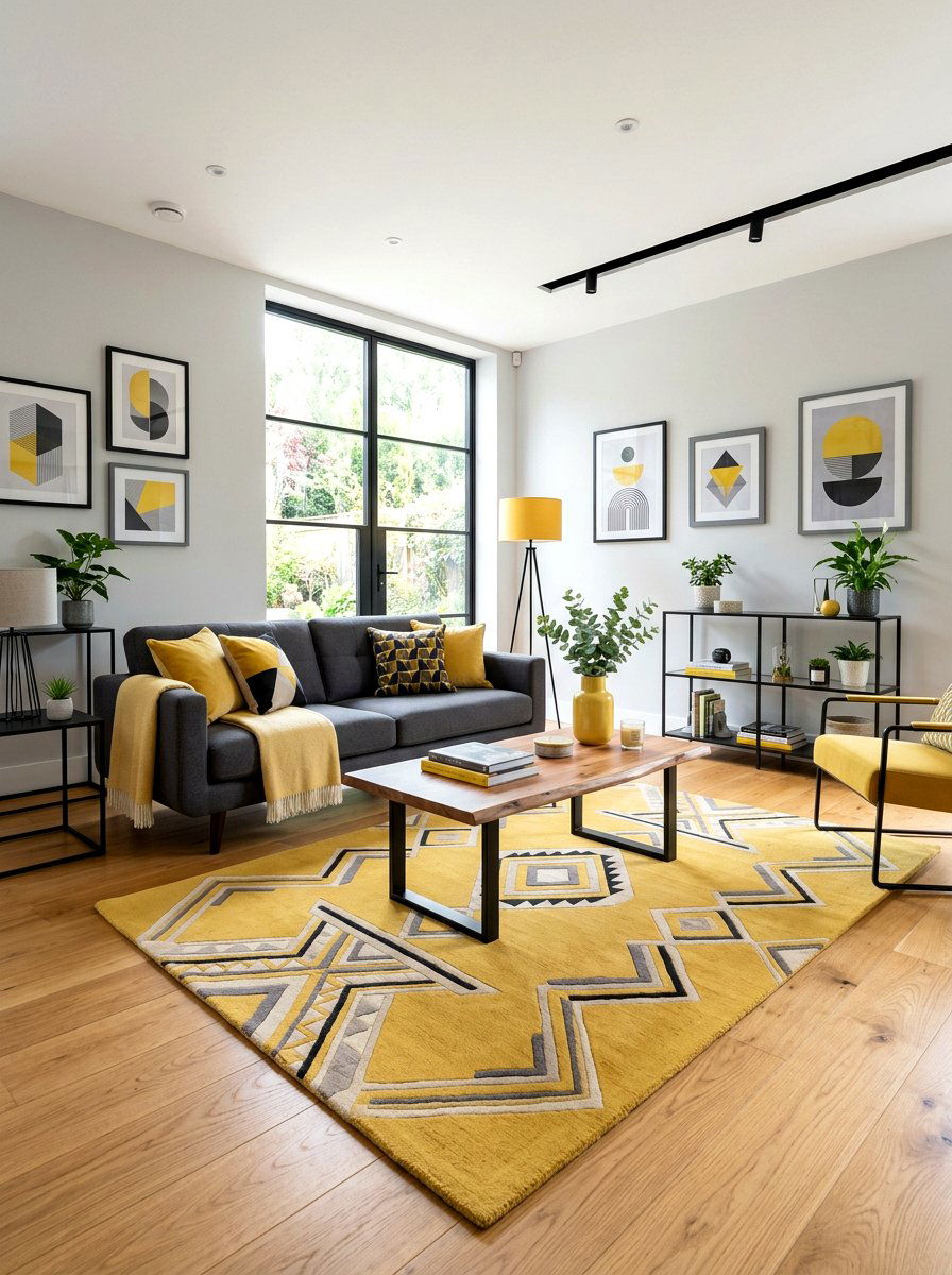 Butter Yellow Modern - 30 butter yellow living room ideas
