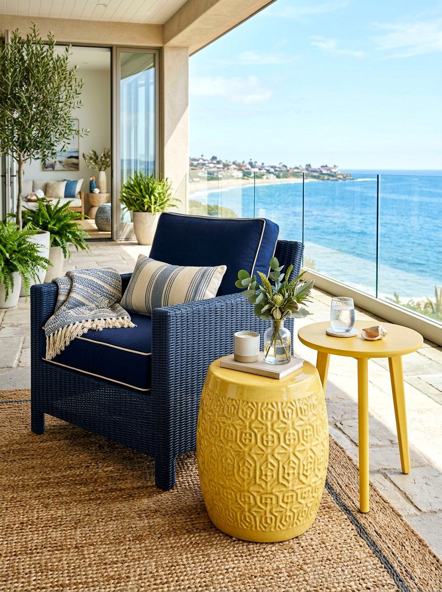 Butter Yellow Side Tables - 30 butter yellow patio decor ideas
