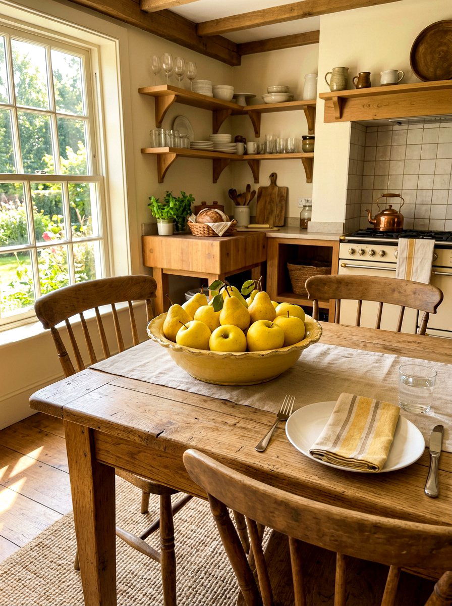 Butter yellow fruit bowl display - 30 butter yellow tablescape ideas