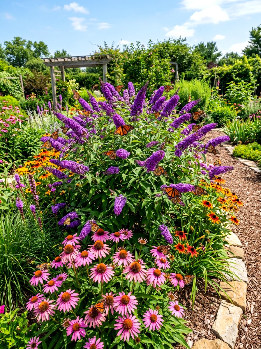 Butterfly Bush Habitats - 30 flower bed plant ideas