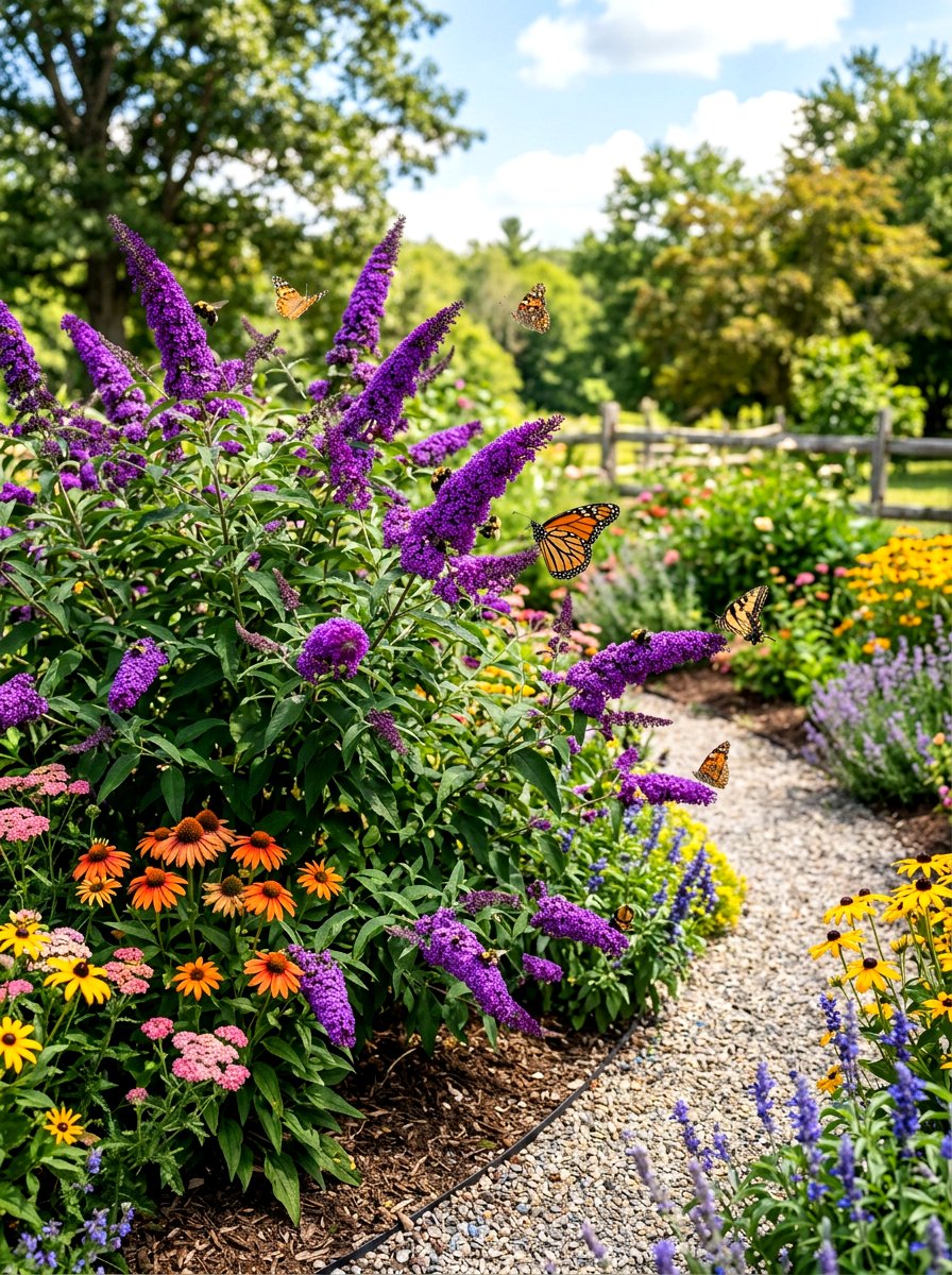 Butterfly Bush - 30 front yard shrub ideas