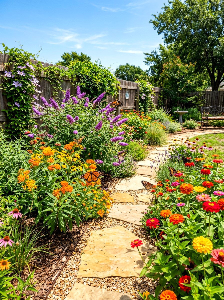 Butterfly Garden Backyard - 30 naturalistic backyard ideas