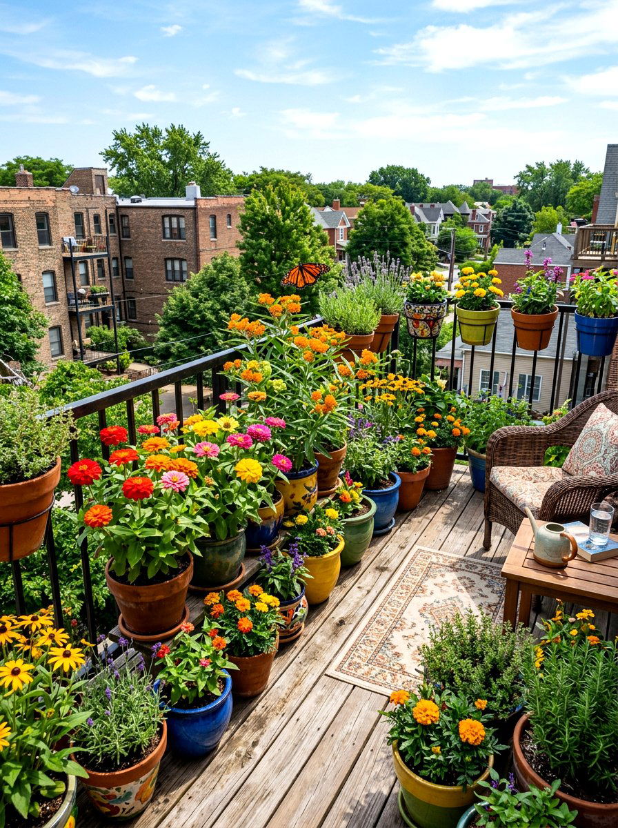 Butterfly Garden Plants - 30 condo balcony garden ideas