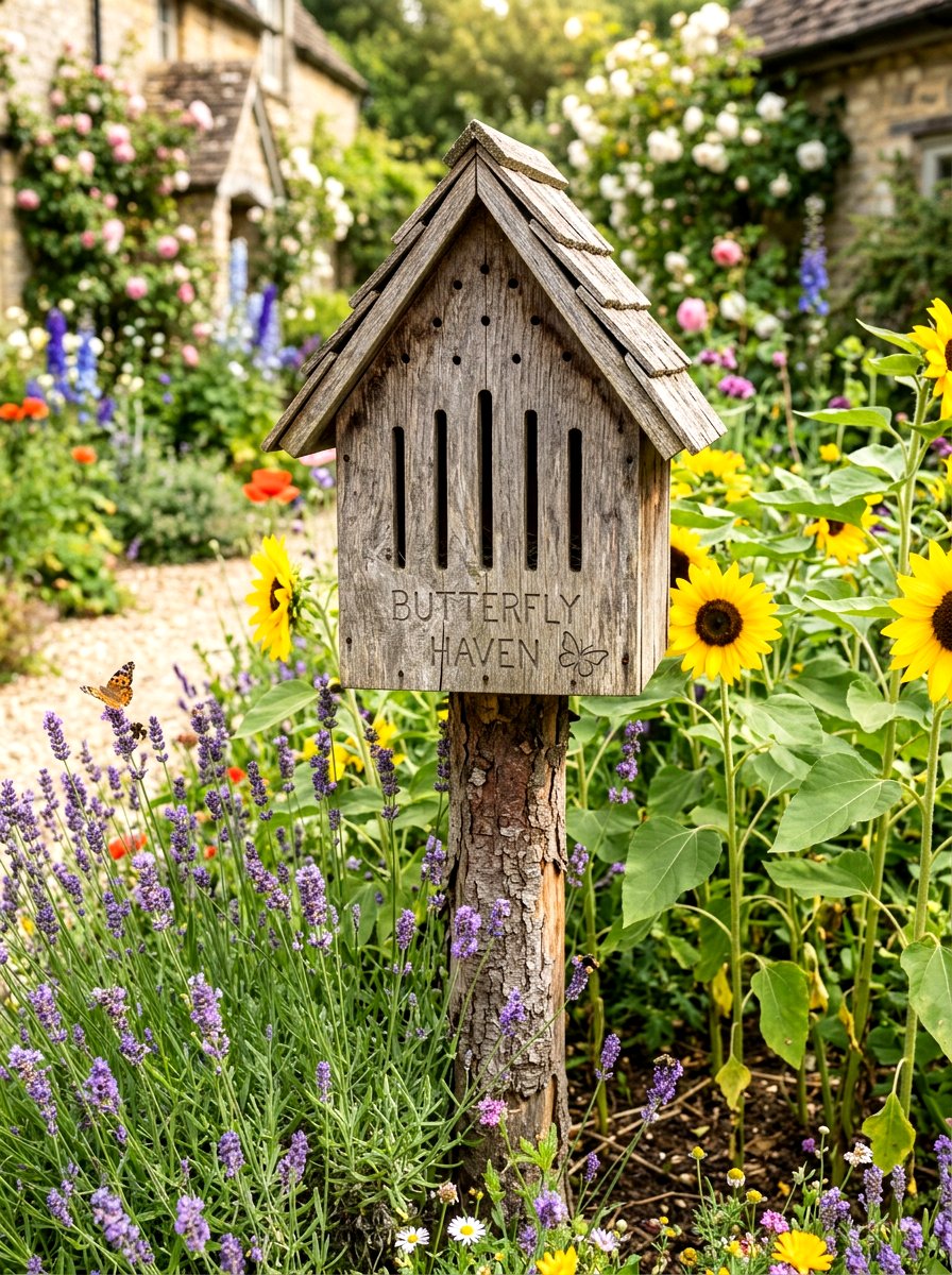 Butterfly House Shelter - 30 butterfly haven backyard ideas
