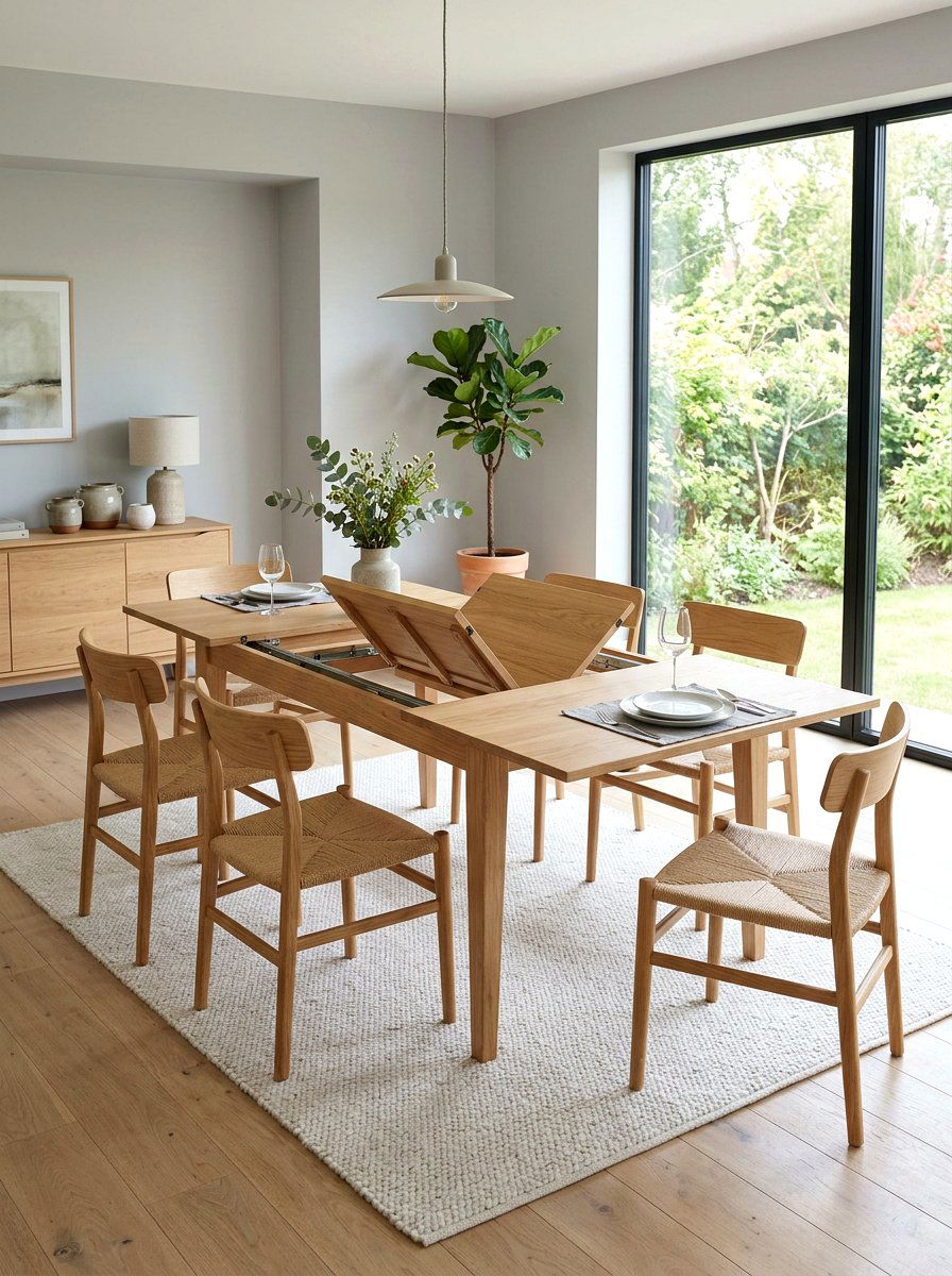 Butterfly Leaf Dining Table - 30 extendable dining table ideas