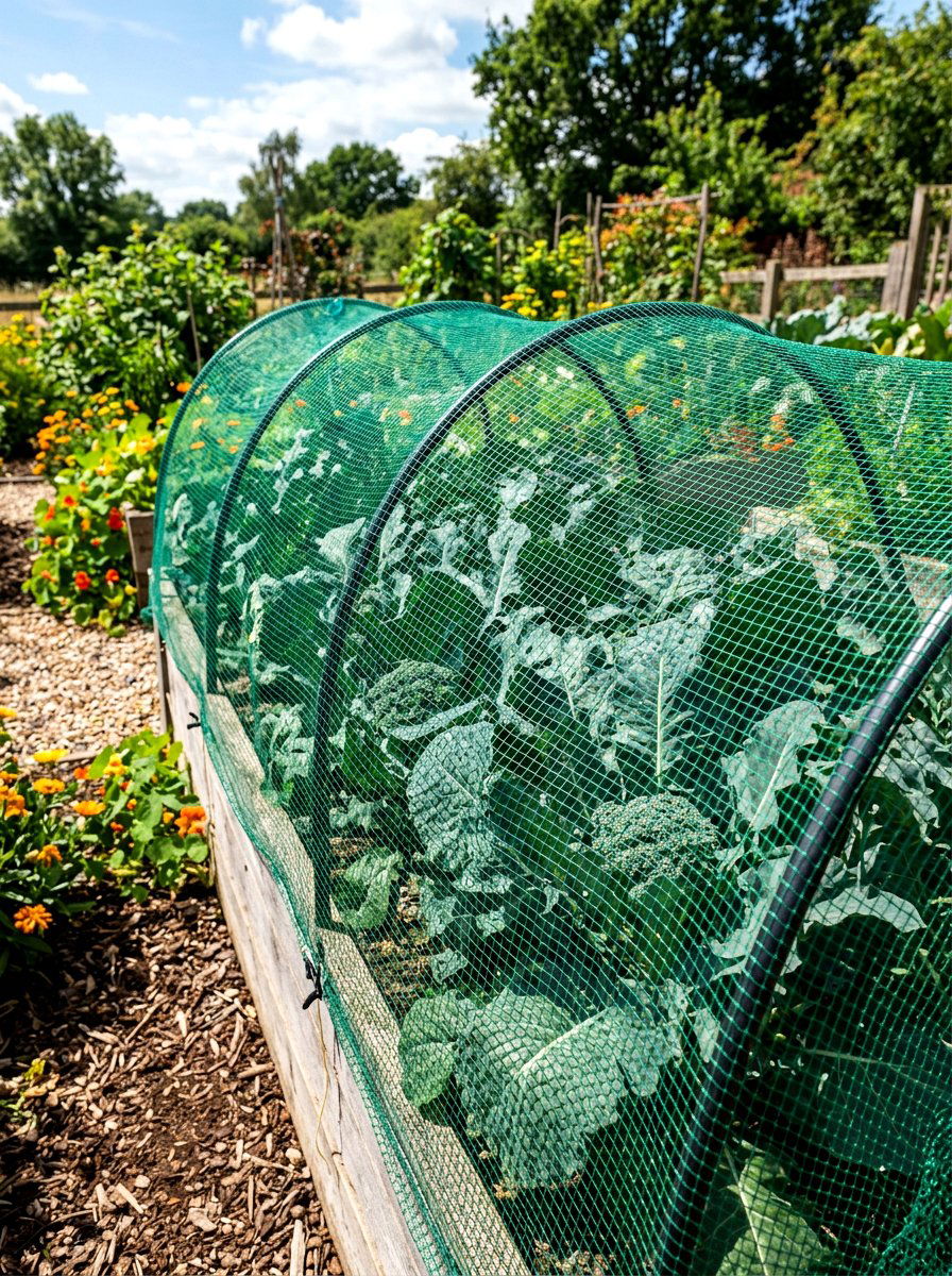 Butterfly Netting Garden Protection - 30 raised bed cover ideas