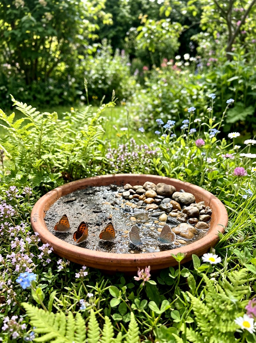 Butterfly Puddling Station - 30 butterfly haven backyard ideas