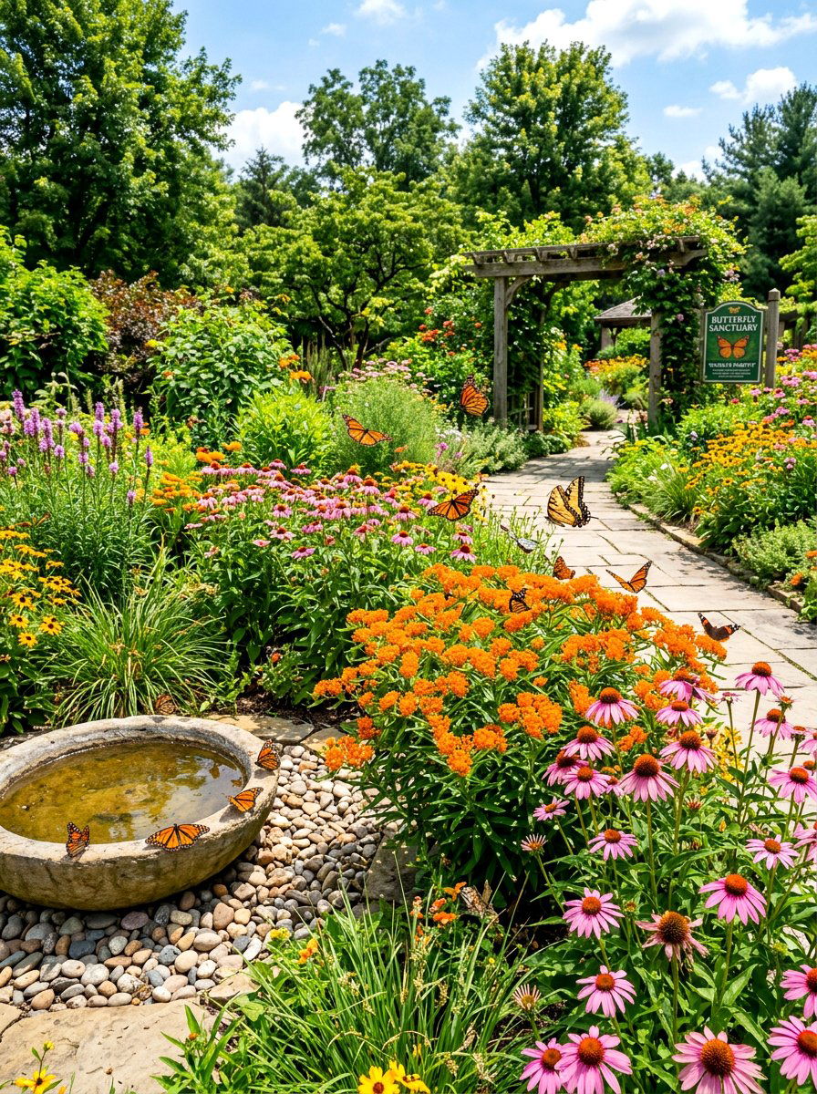 Butterfly Sanctuary - 30 healing backyard garden ideas