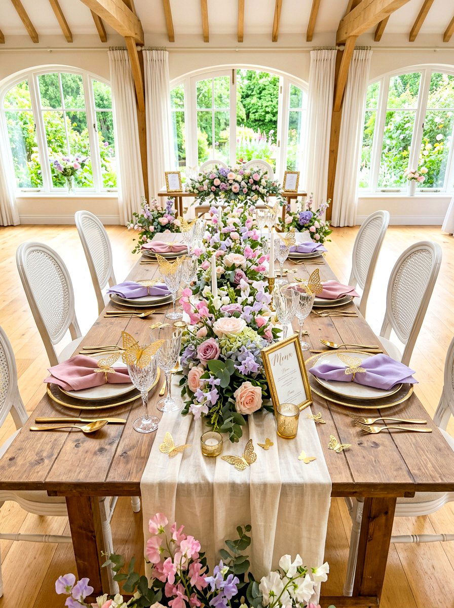Butterfly Theme Table - 30 spring brunch table ideas
