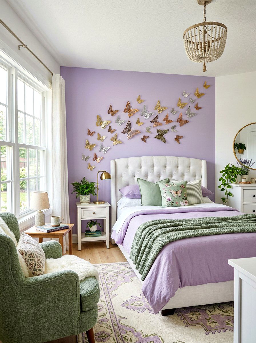 Butterfly Wall Decor - 30 princess bedroom ideas