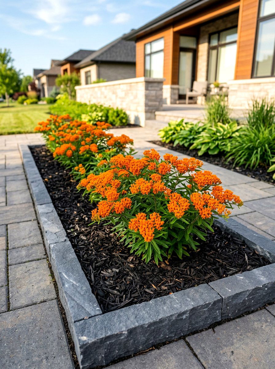 Butterfly Weed Bed - 30 butterfly host plant garden ideas